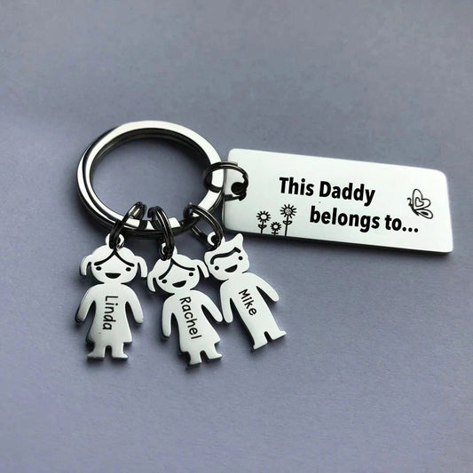 🎁Valentine's Day gift! Personalized Family Name Keychain