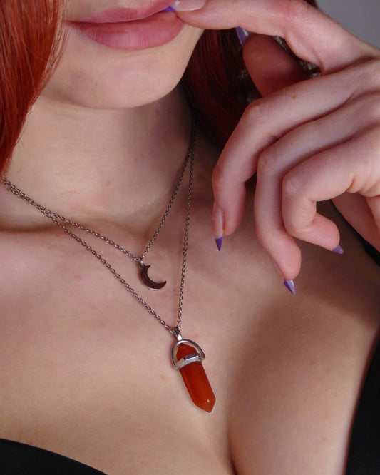 Become a FEMME FATALE & Irresistible 🔥 The Bad B*tch Carnelian Necklace