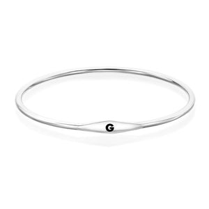 Initial Bangle Bracelet