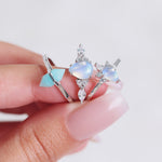 Load image into Gallery viewer, Ice Queen Moonstone Ring
