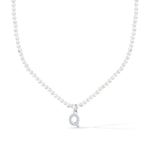 Load image into Gallery viewer, Pearl Initial Choker
