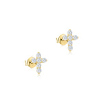 Load image into Gallery viewer, Diamond Cross Earrings
