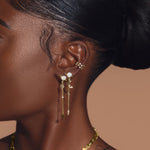 Load image into Gallery viewer, Saturn Dangle Earrings
