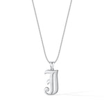 Load image into Gallery viewer, Gothic Initial Necklace
