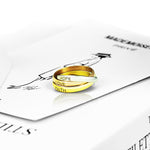 Load image into Gallery viewer, Hope Love Faith-Engraving Tri-color Oath Ring Sets
