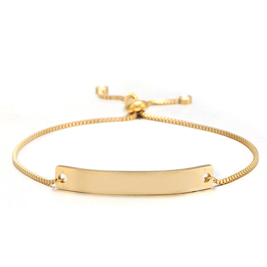 Free Engraving Bar Bracelet