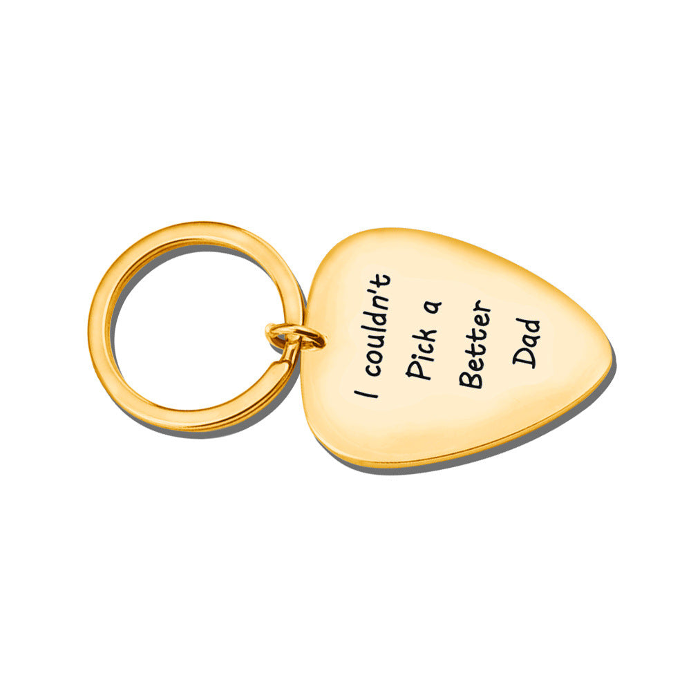 Guitar Pick Keychain-I Couldn't Pick a Better Dad