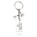 Load image into Gallery viewer, Free Engraving Heart Shape Pendant Keychain-This Nana is Loved By...
