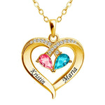 Load image into Gallery viewer, Valentine&#39;s Day Gift Forever Love Birthstone &amp; Diamond Heart Pendant Necklace🎀
