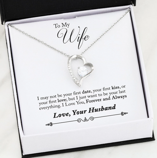 To My Wife "I Love You Forever & Always" Pendant - Love, Your Husband.