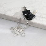 Load image into Gallery viewer, Custom Keychain with Engraved Kids and Pets Charms
