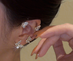 Load image into Gallery viewer, Shiny crystal butterfly earrings
