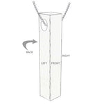 Load image into Gallery viewer, Engraved  3D Vertical Bar Necklace
