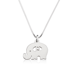 Load image into Gallery viewer, Elephant Initial Necklace
