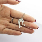 Load image into Gallery viewer, Personalized Breakable Heart Name Necklace for Couples

