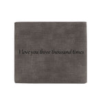 Load image into Gallery viewer, Personalized Photo Engraving Leather  Wallet In Gray
