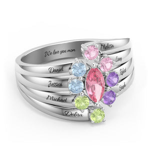 Forever In My Heart Birthstone Ring