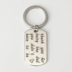 Load image into Gallery viewer, Dog Tag KeyChain-thank you for being the dad you
