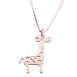 Load image into Gallery viewer, Giraffe Initial Necklace
