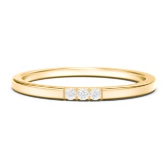 Minimalist Band with Micro-Pavé Stones