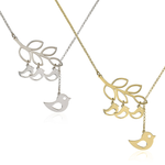 Load image into Gallery viewer, Bird Family Necklace
