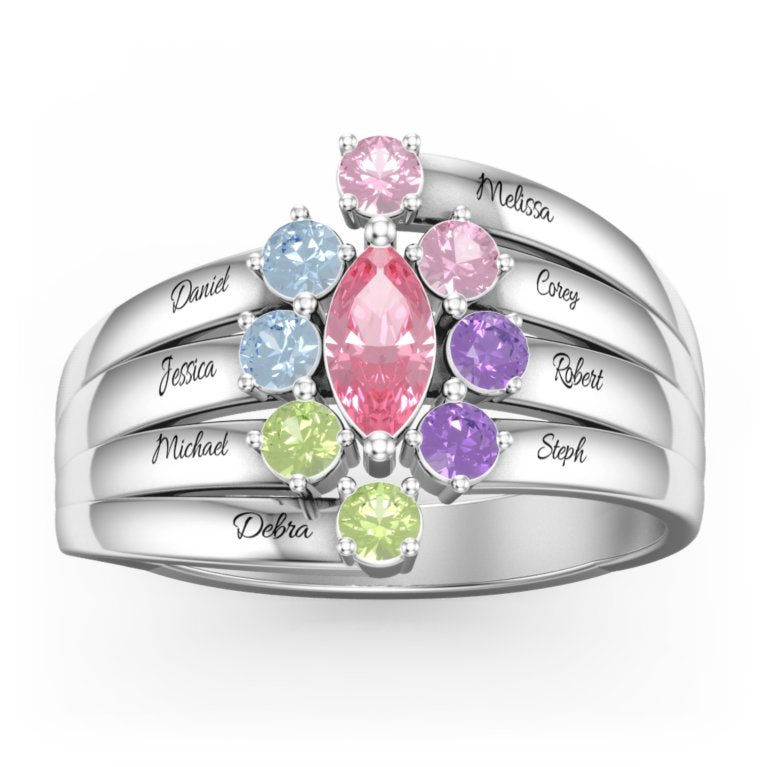 Forever In My Heart Birthstone Ring