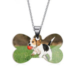 Load image into Gallery viewer, Dog Bone Shaped Color Photo Necklace
