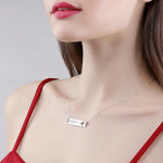 Load image into Gallery viewer, Engraved Double Bar Necklace
