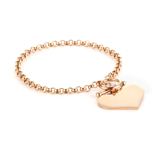 Heart Shape Pendant Bracelet