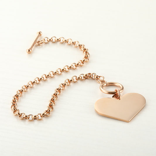 Heart Shape Pendant Bracelet