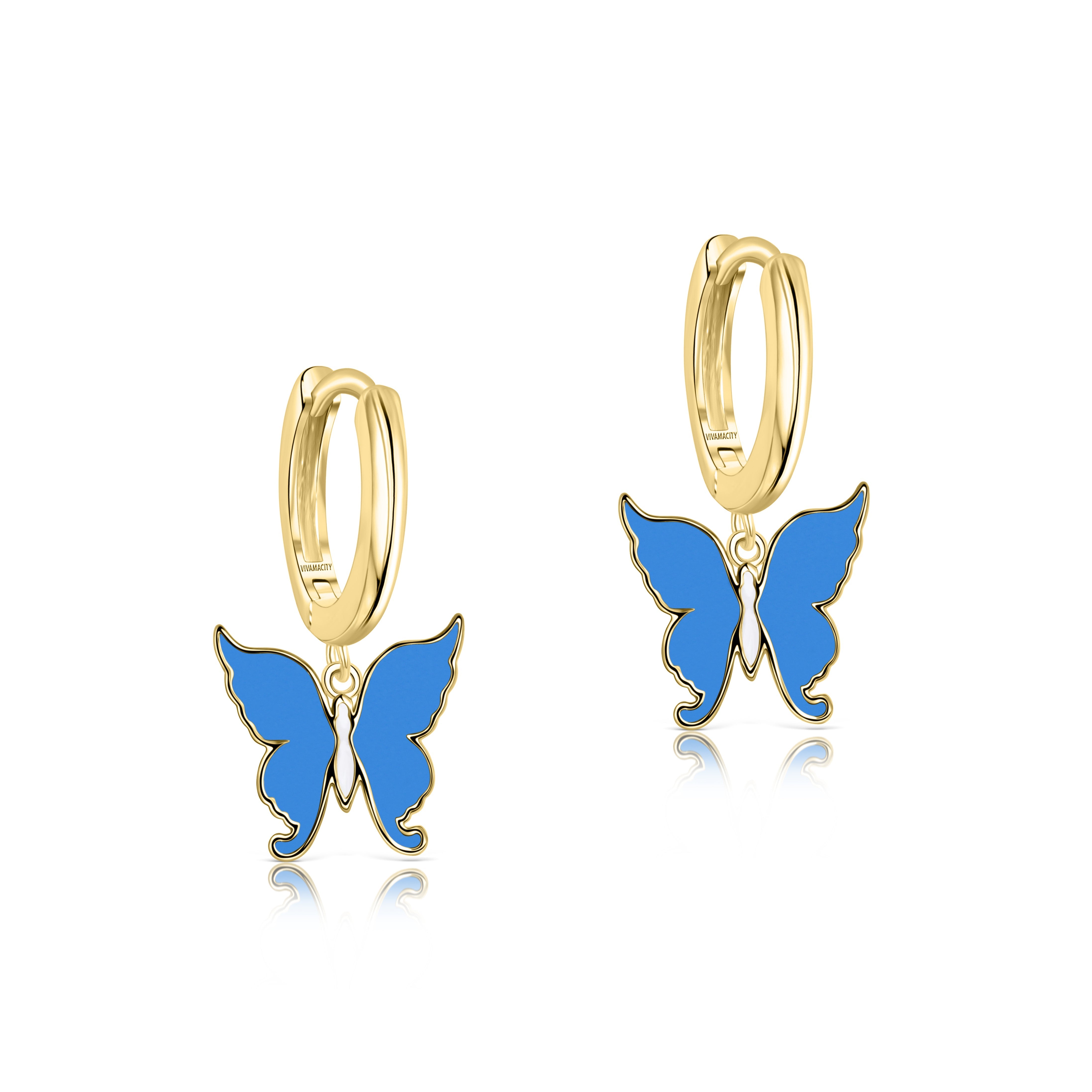 Aqua Flutterfly Earrings
