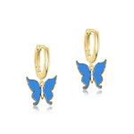 Load image into Gallery viewer, Aqua Flutterfly Earrings
