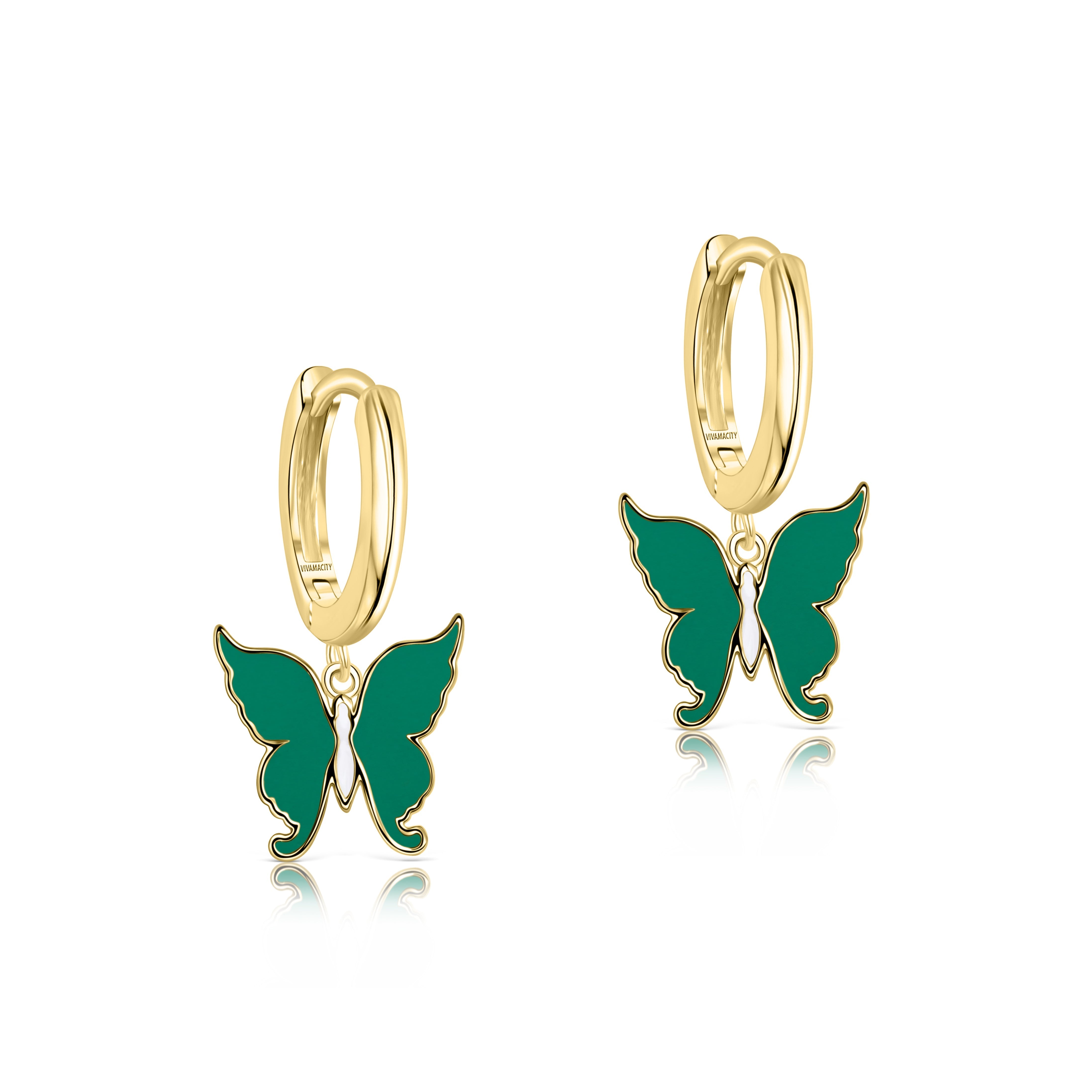 Jade Flutterfly Earrings