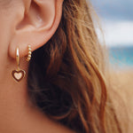Load image into Gallery viewer, Cocoa Heart Earrings
