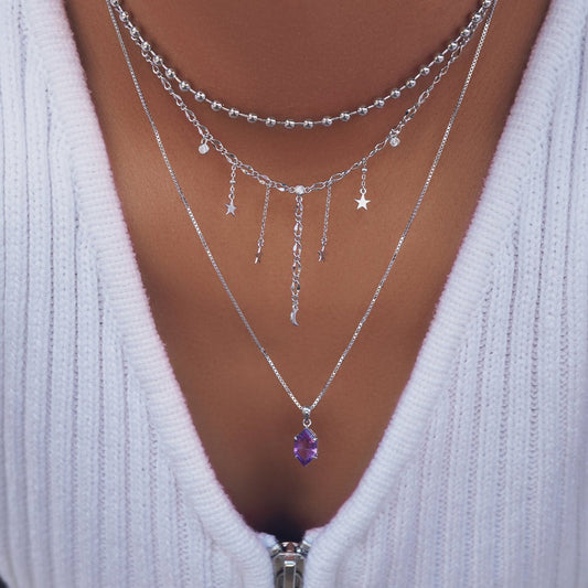 Amethyst Crystal Necklace