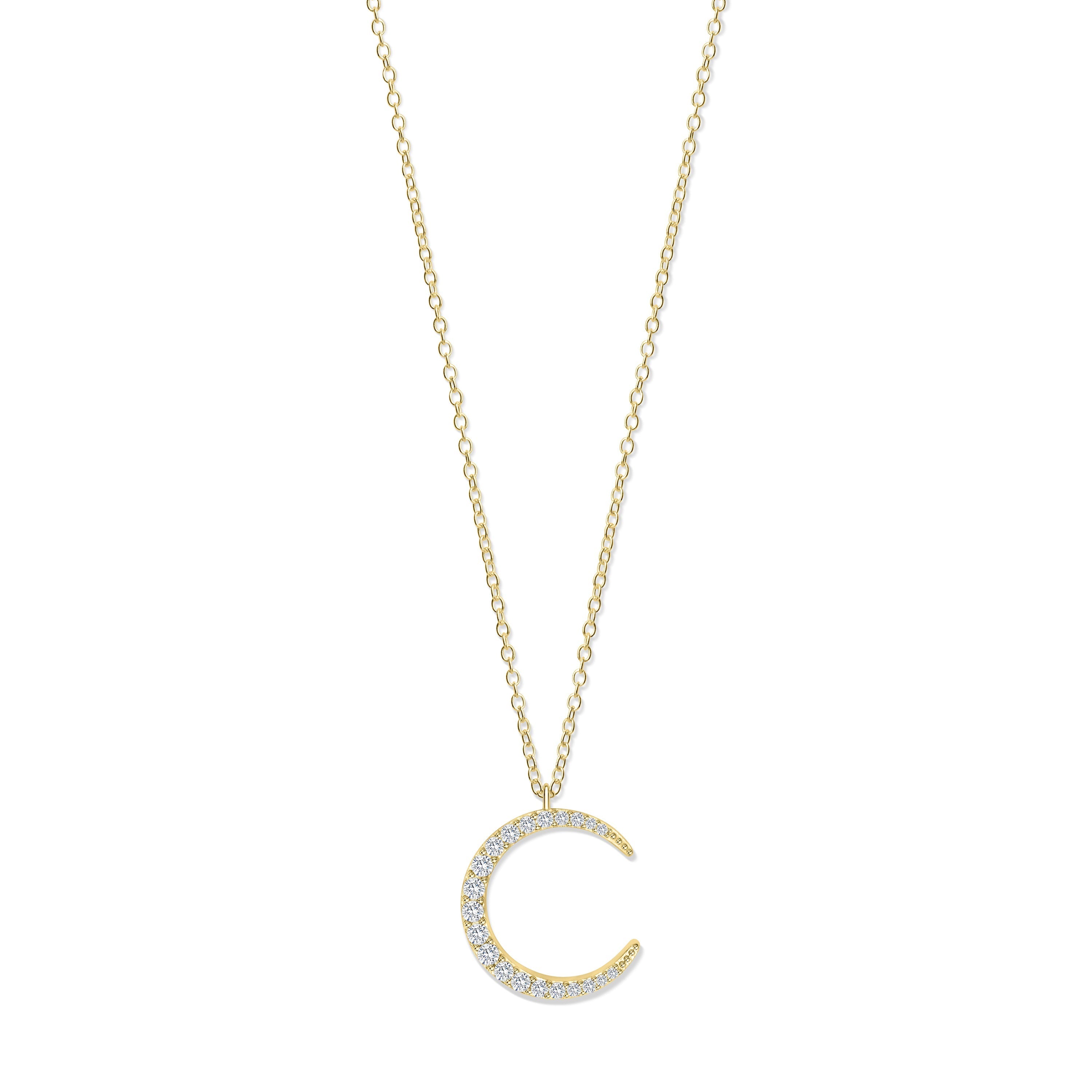 Crescent Sparkle Necklace