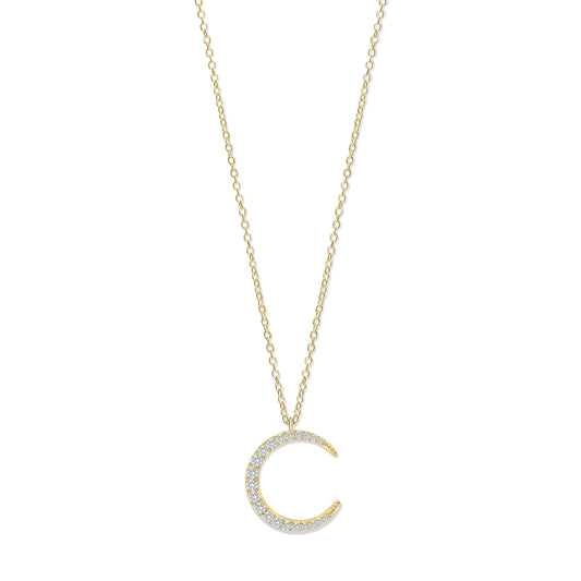 Crescent Sparkle Necklace