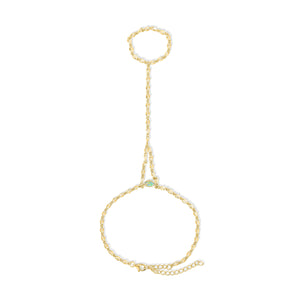 Delicate Opal Hand Chain
