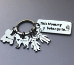 Load image into Gallery viewer, Personalized Family Name Keychain - Father&#39;s day gift
