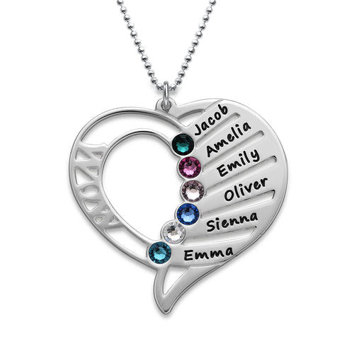 Name And Birthstone Necklace