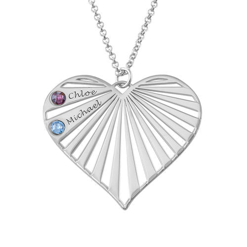 Family Necklace with Birthstones