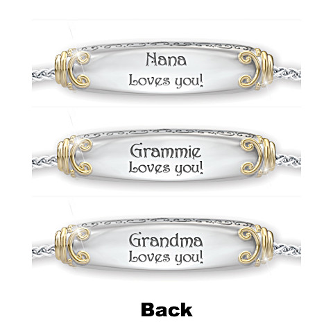 Granddaughter Bracelet With Two Personalized Engravings