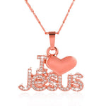 Load image into Gallery viewer, I Heart Jesus Necklace
