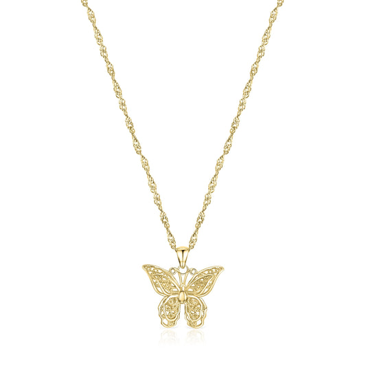 Vintage Butterfly Necklace