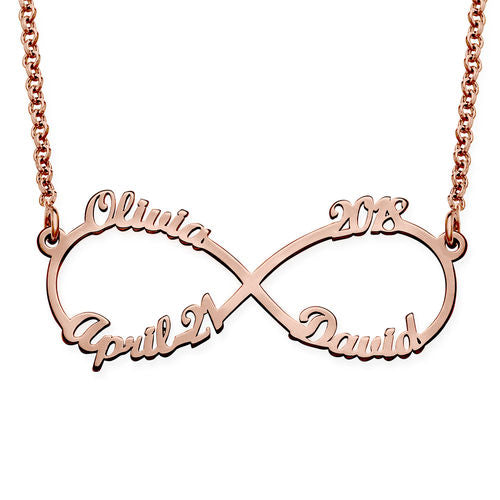 Infinity 4-Name Necklace
