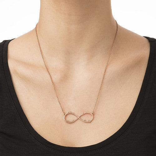 Infinity 4-Name Necklace