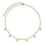 Load image into Gallery viewer, Initials Choker Necklace in 18k Gold Plating
