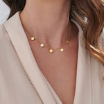 Load image into Gallery viewer, Initials Choker Necklace in 18k Gold Plating
