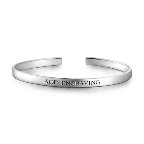 Engraved Bangle Silver