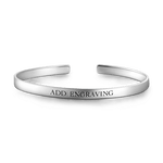 Load image into Gallery viewer, Engraved Bangle Silver
